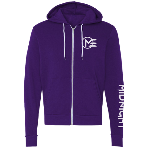 Midnight Logo Zip Hoodie - Purple